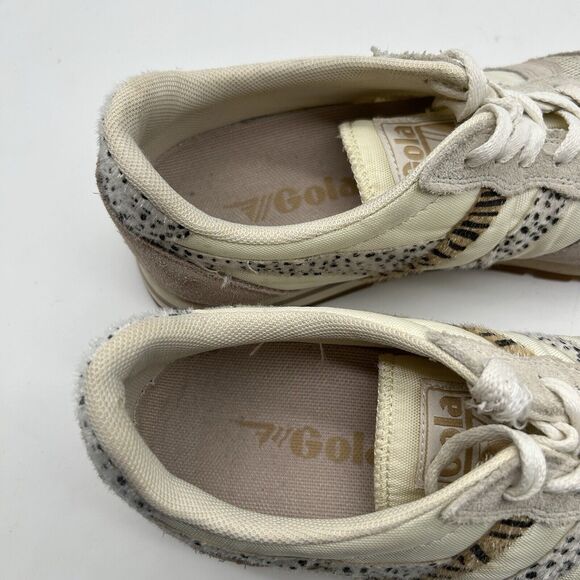 Gola Women’s Daytona Safari Sneakers Size 10 Animal Print Suede Mesh Fabric - Picture 11 of 12
